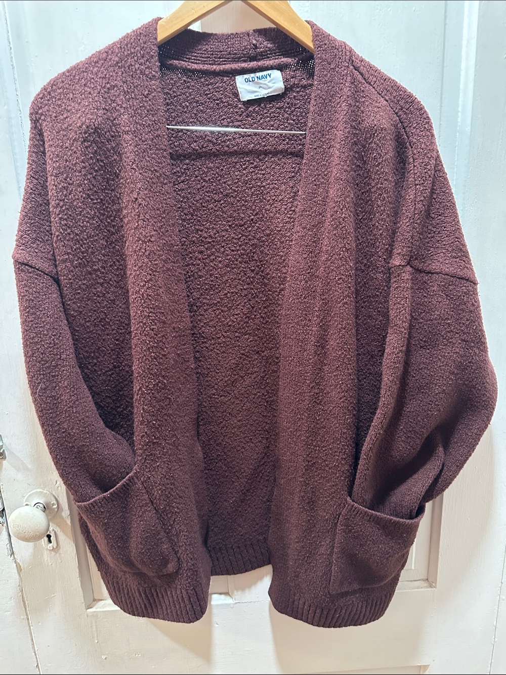Old Navy Women's Open-Front Cardigan Sweater - Burgundy